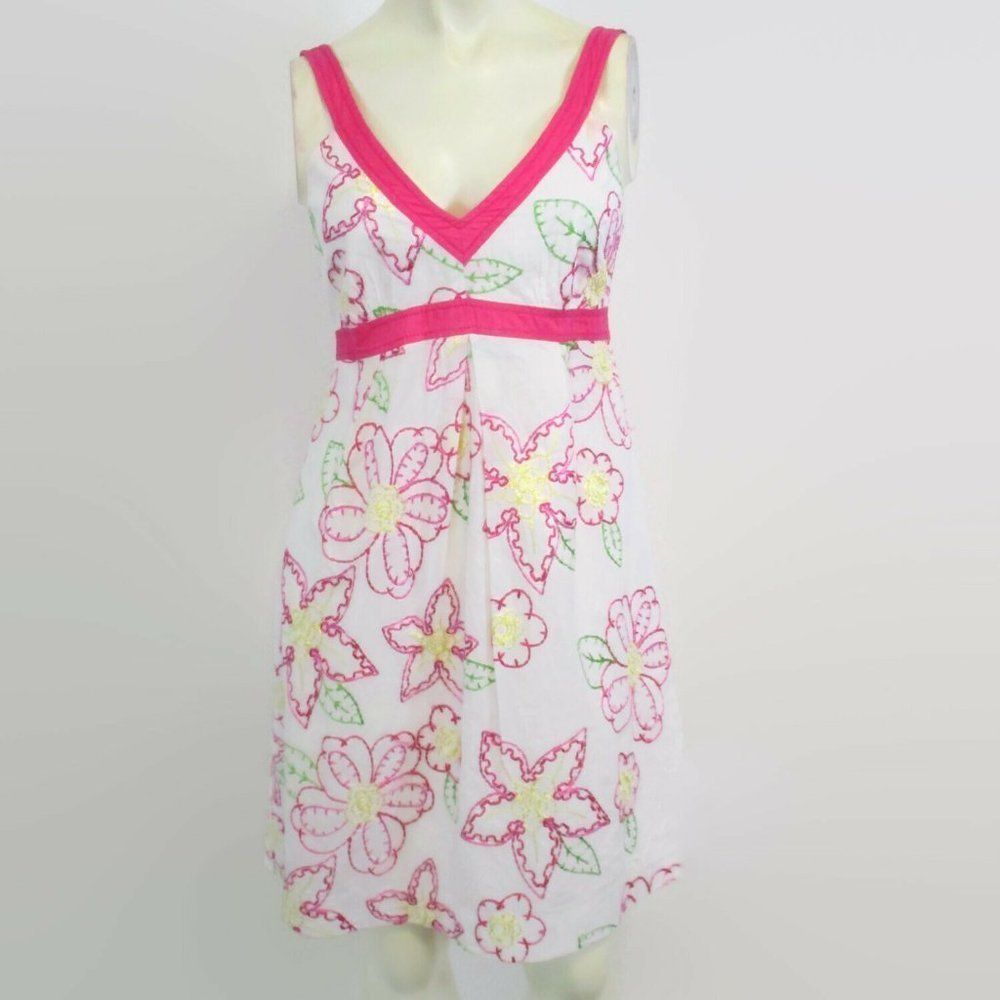 Lilly Pulitzer Pink and Green Floral Dress